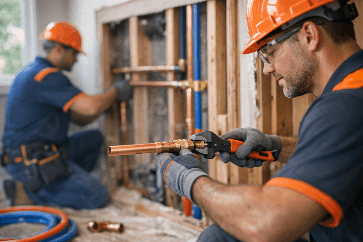 Repiping service by Julius La Rosa Plumbing