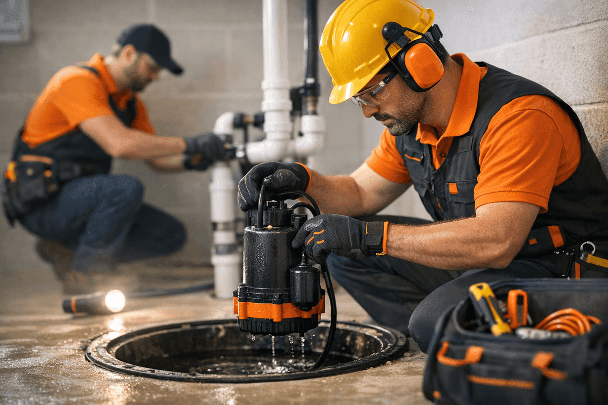 Sump Pump Repair service by Julius La Rosa Plumbing